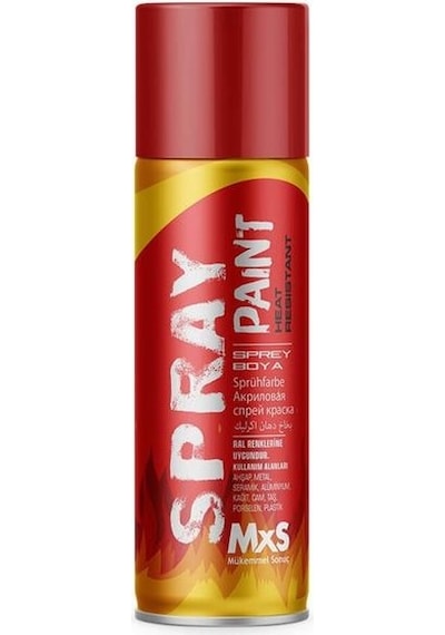 Mxs Isıya Dayanıklı Sprey Boya Kırmızı Renk