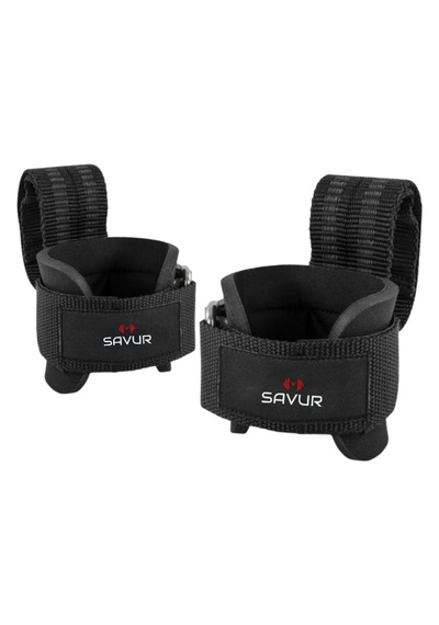 Savur Pro Lifting Straps 2'li Paket Siyah