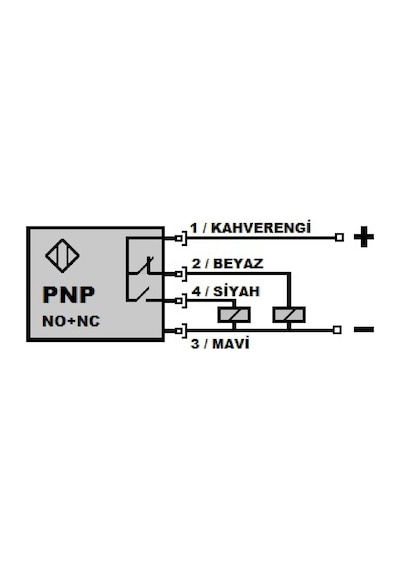 Lanbao Psmt-bc100dpb ,m18/100cm Pnp-no/nc 4-kablo Cisim Fotosel