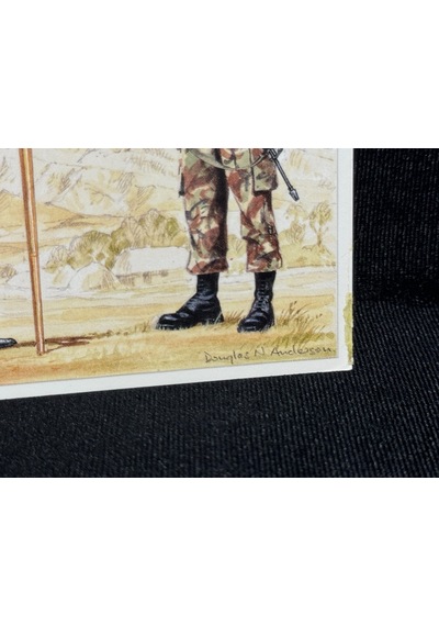 1995 İngiltere Kartpostal Britanya Ordusu 2nd King Edward Vıı's Own Gurkha Rifles - Regimental Colour Postcard