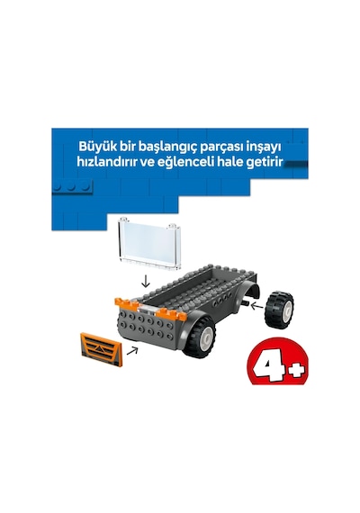 LEGO® City Motosiklet Taşıyıcı - Oyuncak Araç Yapım Seti 60491-4 Yaş ve Üzeri Çocuklar İçin Yaratıcı Oyuncak Yapım Seti (88 Parça)