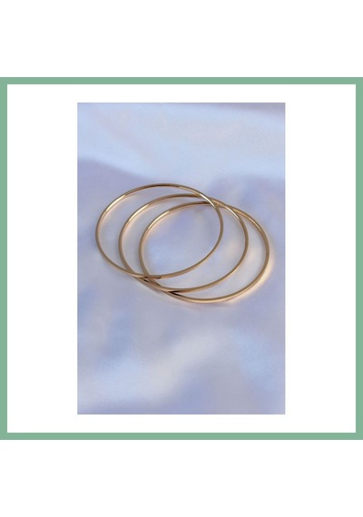 Bşkvirgo 316l Çelik Gold Renk Ajda Model Kadın 65 Mm Bilezik Bsk2026