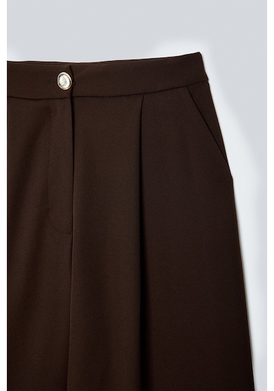 Sateen Lucy Pantolon - Kahve-137395