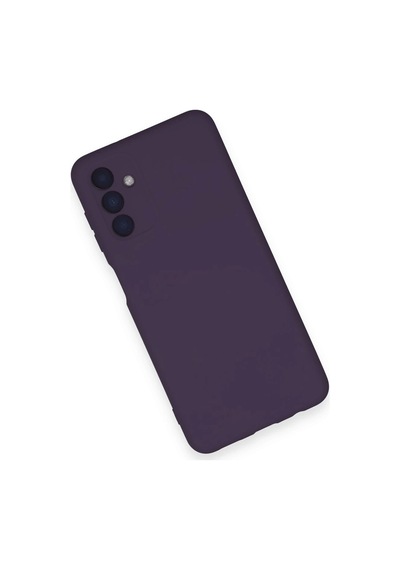 Newface - 393 - Samsung Galaxy A14 4g Kılıf Nano İçi Kadife Silikon - Edntrend - - Mor