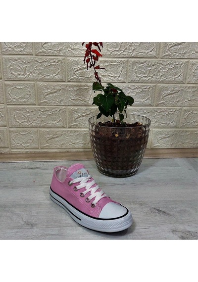 Fiyra 554 Pembe Kısa Unisex Sneaker Keten Spor Ayakkabı 001