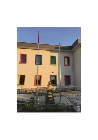 Atatürk Büstü 70cm Alüminyum + Kaide 120cm + Alt Tabla Granit Desenli