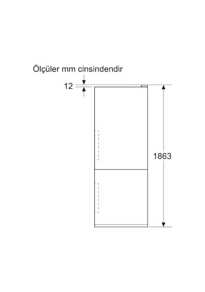 Profilo BD3056WDNN 500 L No Frost Alttan Donduruculu Buzdolabı