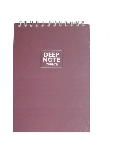 Özkan Deep Note 17x24 Spiralli Bloknot 100 Yap. Düz Defter Bordo
