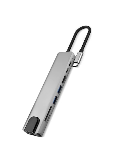 Bay Usb C Çoklu Port Adaptör Hdmı Usb Ethernet Sd Kart Hub Najmaddin