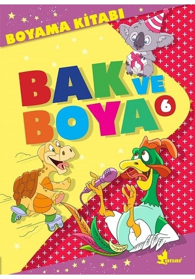 Bak ve Boya 6-Boyama Kitabı- Çınar Yayınları