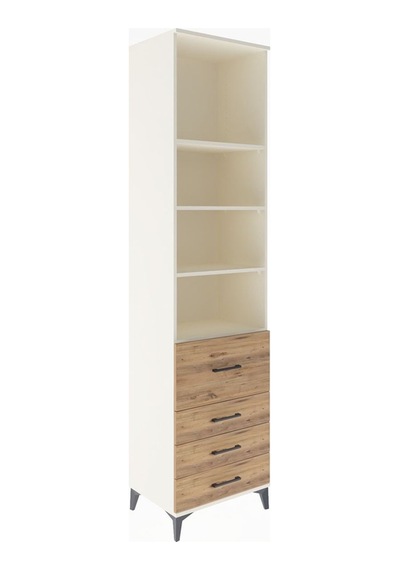 Hyperion Dolap 4 Raflı 4 Çekmeceli 60x44x243 Aytaşı-çam Aytaşı