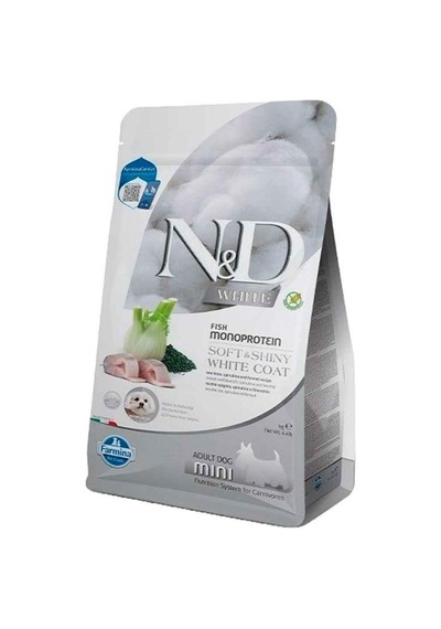 N&d White Levrek Rezene ve Spirulina Küçük Irk Beyaz Köpek Maması 5 KG