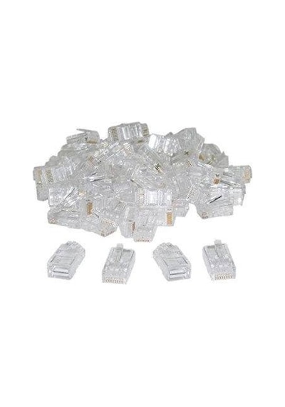 Rj45 Cat6 Altin Uç Connector Konnektör Network Kablo Jaki 50 Adet