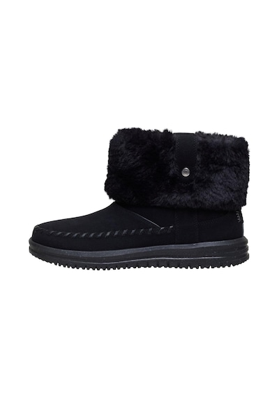 Camden Cuff Classic Cozy Siyah Kadın Bot-10839 Siyah