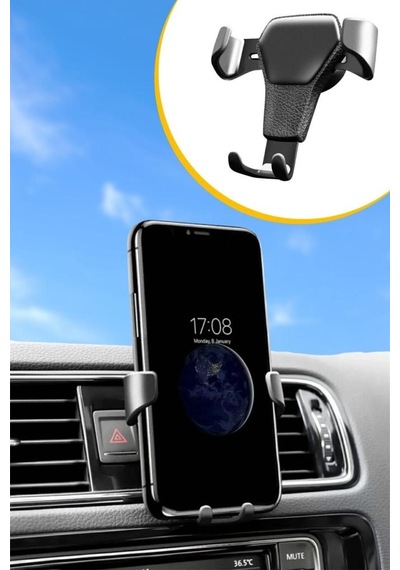 Araç İçi Klima Izgarasına Takılabilen Plastik Oto Telefon Tutucu Gravity