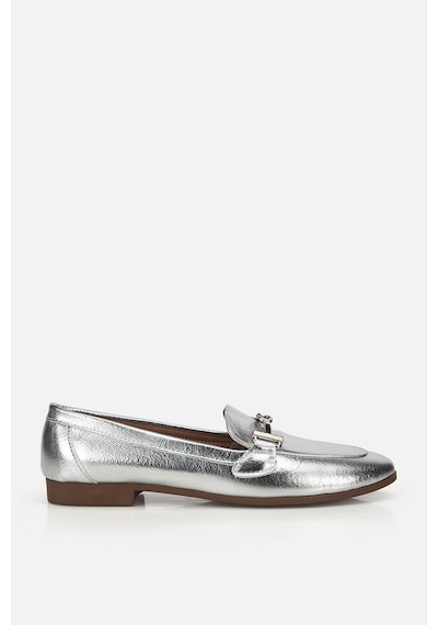 Yaya Kadın Lame Toka Detaylı Metalik Loafer