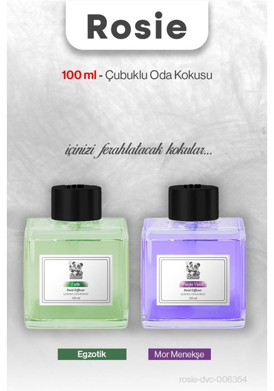 Egzotik Ve Mor Menekşe Rosıe Çubuklu Oda Kokusu 100 Ml Fresh