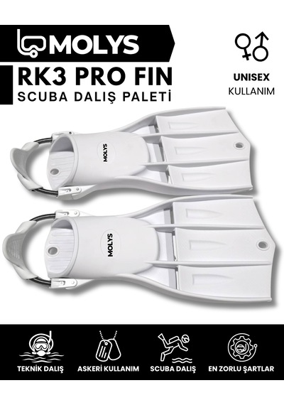 Rk3 Pro Fın Scuba Dalış Paleti Beyaz