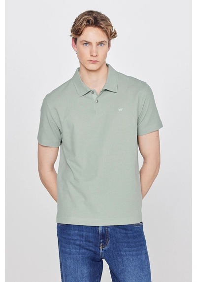 Wrangler Erkek Regular Fit Polo T-shirt Yeşil