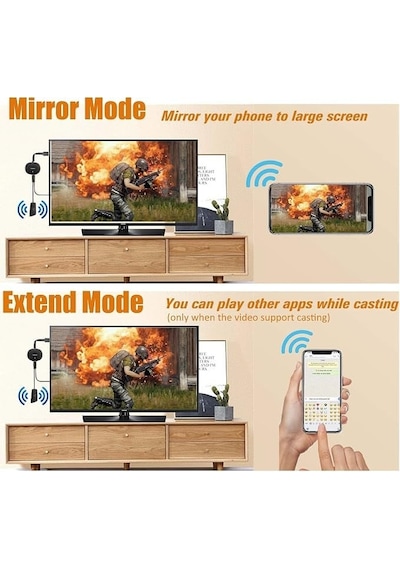 Mirascreen Kablosuz Görüntü Aktarıcı / Wireless Display Dongle Ve Wi-fi Anten Kablosu Seti
