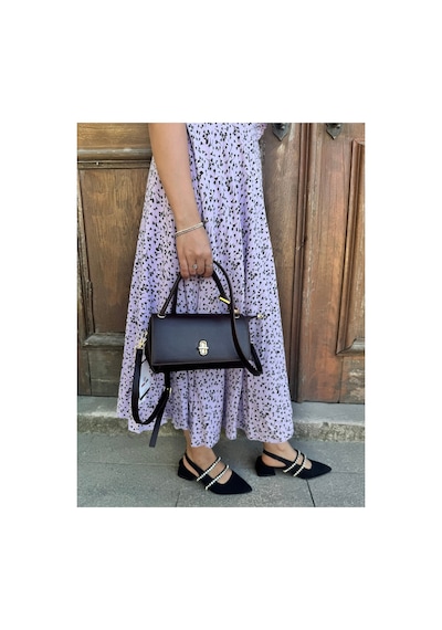 Just Polo Kadın Yeni Sezon Aksesuar Detaylı Çapraz Ayarlanabilir Askılı Şık El & Omuz Çantası Ebat 22 X 11 Cm Kahverengi 25159771