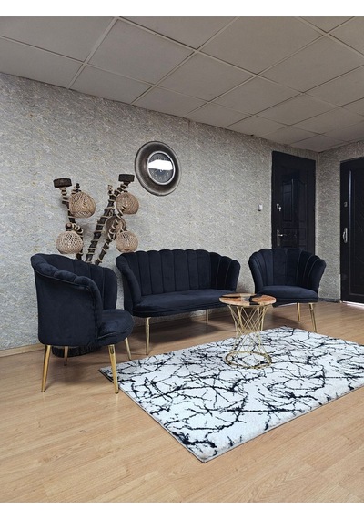 Zafir Papatya Çay Seti Koltuk Takımı Gold Sivriltme Ayak, Balkon, Salon, Ofis, Cafe Koltuk Takımı Siyah Zafir Papatya Çay Seti Koltuk Takımı Gold Sivriltme Ayak, Balkon, Salon, Ofis, Cafe Koltuk Takımı Siyah
