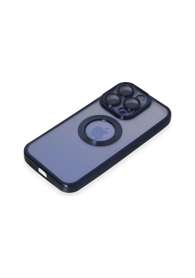 Apple İphone 15 Pro Max Kılıf Slot Silikon - Lacivert