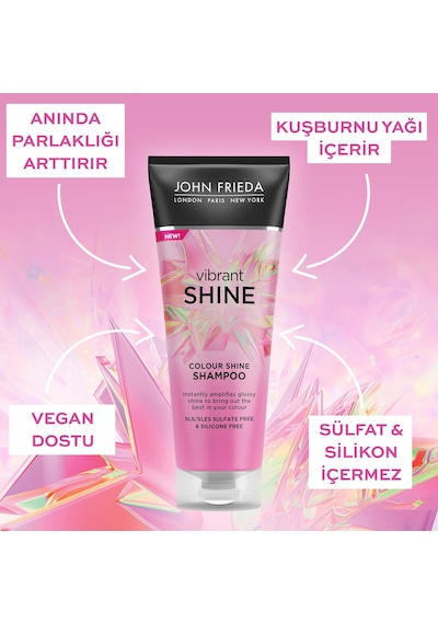 John Frieda Vibrant Shine Canlı Parlaklık Veren Şampuan 250 ML