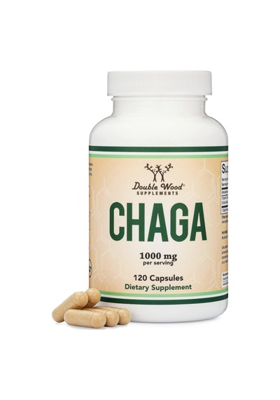 Double Wood Chaga Mushrooms 120 Capsules 1,000mg.abd Menşei Aromasız