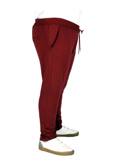 Mode Xl Büyük Beden Eşofman Altı Dar Paça 20504 Bordo 001