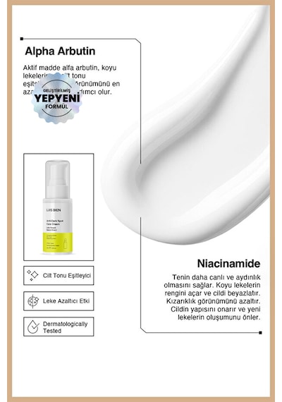 Luis Bien Leke Karşıtı Cilt Bakım Kremi 50 ML