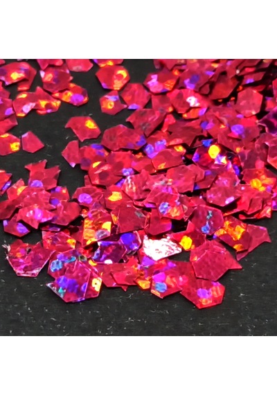 Glitter Epoksi Süsleme Pulu Hologramlı Altıgen Nail Art Makyaj Sim Fuşya 100 Gr