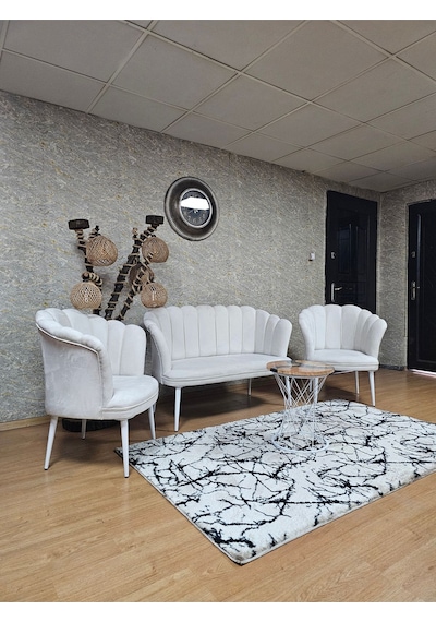 Zafir Papatya Çay Seti Koltuk Takımı Beyaz Boyalı Sivriltme Ayak, Balkon, Salon, Ofis, Cafe Koltuk Takımı Krem Zafir Papatya Çay Seti Koltuk Takımı Beyaz Boyalı Sivriltme Ayak, Balkon, Salon, Ofis, Cafe Koltuk Takımı Krem