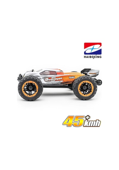 Haıboxıng 1/16th Scale 4wd Brushless Truck Uzaktan Kumandalı Araba Rtr Turuncu + 1500 Mah 7.4v 2s 30c Lipo Batarya