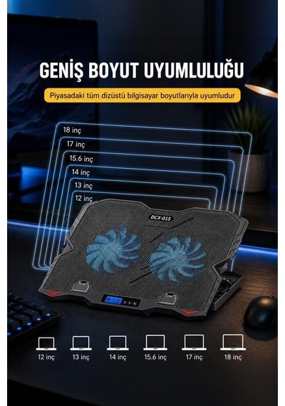 Özel Seri Laptop Soğutucu Cf08 Siyah Ofis Tasarım Toplantı