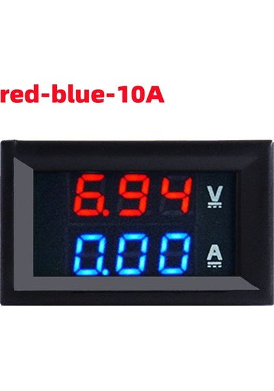 Kırmızı-mavi-10a-dijital Voltmetre Dc 100v 10a Voltmetre Ampermetre Mavi + Kırmızı Led Amp Çif Kablo Bulucu & Test Cihazı 43848933