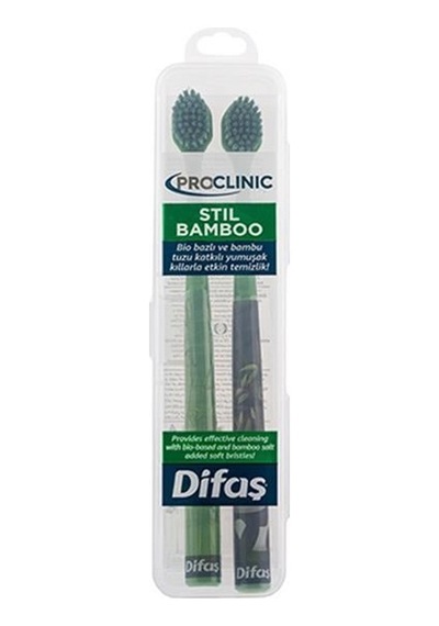 Difaş Pro-clinic Diş Fırçası Stil Bamboo 2'li