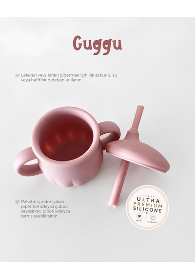 Tgm Baby Guggu Ultra Premium Silikon Pipetli Alıştırma Bardağı 200 Ml