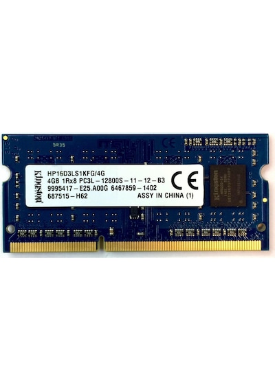 Kingston HP16D3LS1KFG/4G 4 GB PC3-12800 DDR3 1600 MHz Ram