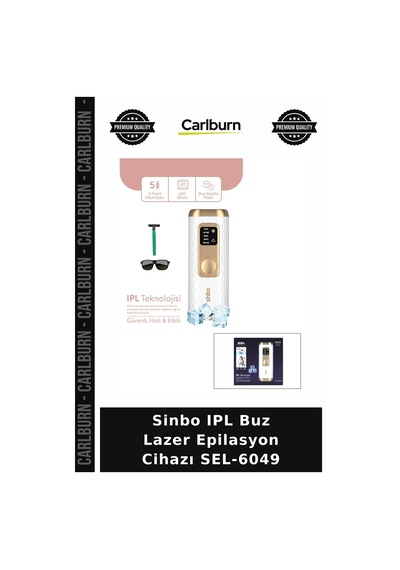 Özel Üretim Kişisel Bakım Sinbo Ipl Buz Lazer Epilasyon Cihazı - 5 Farklı Mod - Tüm Vücut Uyumlu