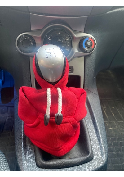 Vites Poları - Her Araca Uyumlu Vites Süsü Vites Hoodie Araç Aksesuarı Kırmızı