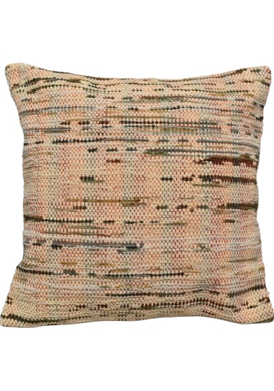 Zehra Abla Halı Yeni El Dokuma Dekoratif Kilim Kırlent Yastık Kılıfı 6775 Çok Renkli