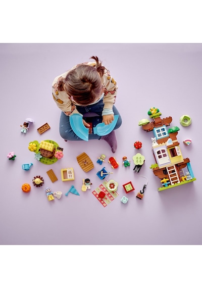 LEGO® DUPLO® 3’ü 1 Arada Ağaç Ev 10993 - 3 Yaş ve Üzeri için Yaratıcı Oyuncak Yapım Seti (126 Parça)