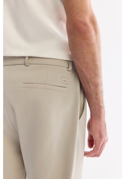 Avva Erkek Taş Yanı Lastikli Kırışmaz Teknik Kumaş Slim Fit Chino Pantolon A61y3077