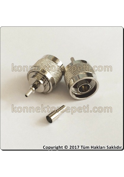 N Erkek Sıkmalı Crimp Kablo Konnektörü Rg316 Rg174 Rg188 Lmr100
