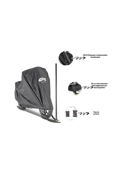 Givi S203 Motosiklet Brandası Scooter-motor -66846