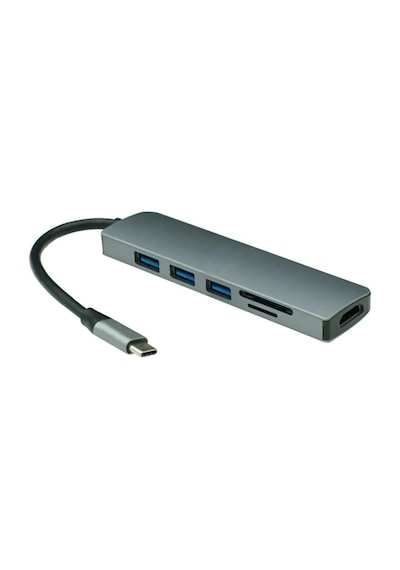 6-1 Apple Uyumlu MacBook Matebook Usb 3.0 Kart Okuyucu Hdmi Type-c Çevirici