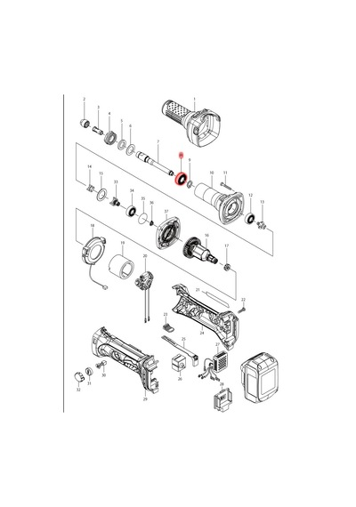 Makita DGD800RFE Rulman 6001 Ürün Kodu 210106-8