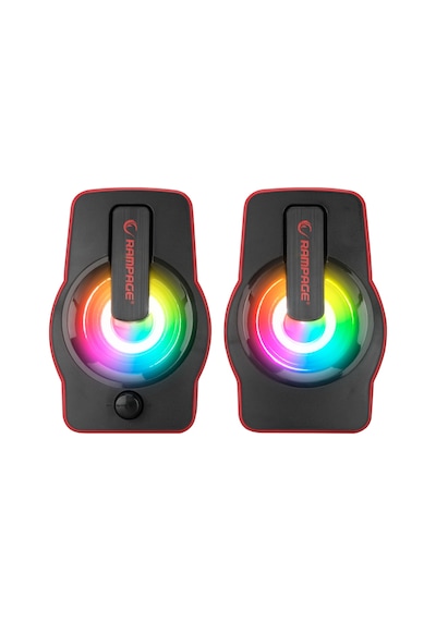 Rampage RMS-G7 Falsetto 2.0 6 W RGB Ledli Multimedia USB Hoparlör Kırmızı
