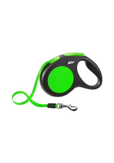 Flexi New Neon Otomatik Yeşil Şerit Gezdirme Large 5 Mt